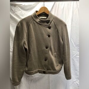 Old Navy Taupe Coat with Asymmetrical Closure